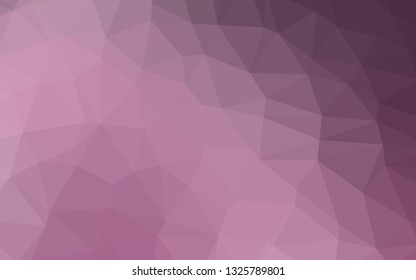 Light Pink vector polygonal template. Colorful illustration in abstract style with gradient. Template for your brand book.