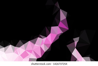 Light Pink vector polygonal template. An elegant bright illustration with gradient. Completely new template for your business design.