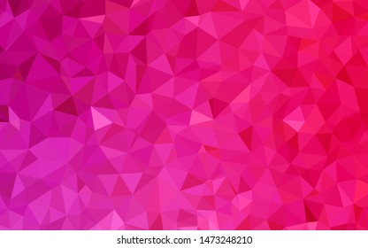 Light Pink vector polygonal template. Elegant bright polygonal illustration with gradient. New template for your brand book.