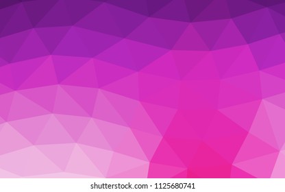 Light Pink vector polygonal polygonal. A vague abstract illustration with gradient. Brand new design for your business.