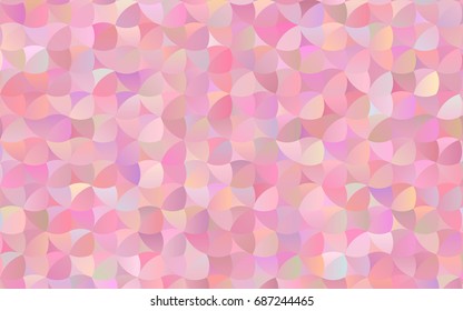 Light Pink vector red banner with set of circles, dots. Creative Design Template. Technological halftone illustration.