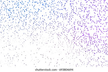 Light Pink vector red banner with set of circles, dots. Donuts Background. Creative Design Template. Technological halftone illustration.