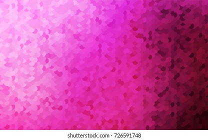 Light Pink vector red banner with set of circles, dots. Donuts Background. Creative Design Template. Technological halftone illustration.