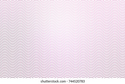 Light Pink vector red banner with set of circles, dots. Donuts Background. Creative Design Template. Technological halftone illustration.