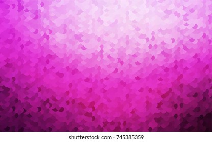 Light Pink vector red banner with set of circles, dots. Donuts Background. Creative Design Template. Technological halftone illustration.