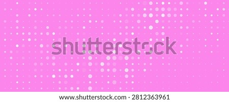 Light Pink vector red banner with set of circles, dots. Donuts Background. Creative Design Template. Technological halftone illustration.