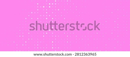 Light Pink vector red banner with set of circles, dots. Donuts Background. Creative Design Template. Technological halftone illustration.