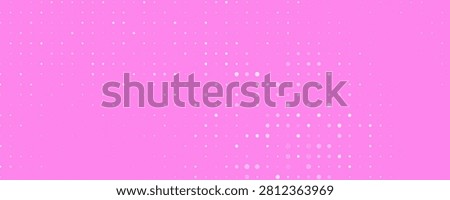 Light Pink vector red banner with set of circles, dots. Donuts Background. Creative Design Template. Technological halftone illustration.