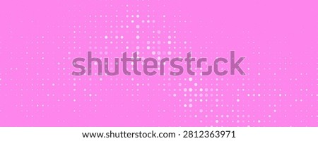 Light Pink vector red banner with set of circles, dots. Donuts Background. Creative Design Template. Technological halftone illustration.