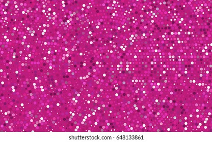 Light Pink vector red pattern of geometric circles, shapes. Colorful mosaic banner. Geometric background with colored disks.