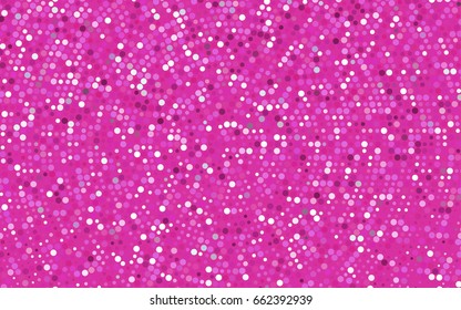 Light Pink vector red pattern of geometric circles, shapes. Colorful mosaic banner. Geometric background with colored disks.
