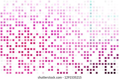 Light Pink vector seamless backdrop with rectangles, squares. Glitter abstract illustration with rectangular shapes. Design for textile, fabric, wallpapers.