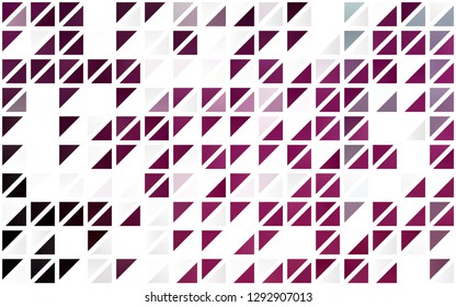 Light Pink vector seamless backdrop with lines, triangles. Abstract gradient illustration with triangles. Pattern for design of fabric, wallpapers.