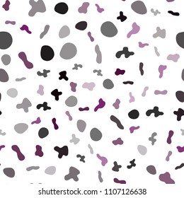 Light Pink vector seamless background with lava shapes. Glitter abstract illustration with wry lines. Marble design for your web site.