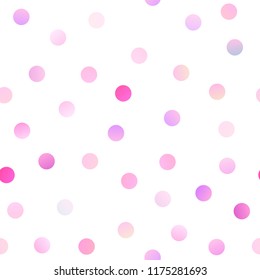 Light Pink vector seamless background with bubbles. Blurred decorative design in abstract style with bubbles. Beautiful design for your business natural advert.