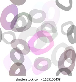 Light Pink vector seamless background with bubbles. Colorful illustration with blurred circles in nature style. Design for textile, fabric, wallpapers.