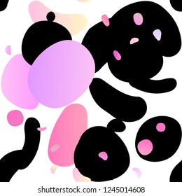 Light Pink vector seamless background with bubbles. Modern abstract illustration with colorful water drops. Pattern for design of window blinds, curtains.