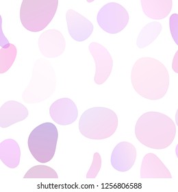 Light Pink vector seamless background with bubbles. Blurred decorative design in abstract style with bubbles. Pattern for design of fabric, wallpapers.