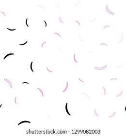 Light Pink vector seamless background with wry lines. Colorful geometric sample with gradient lines.  Pattern for your business design.
