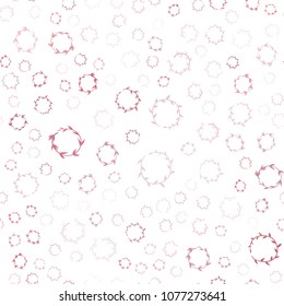 Light Pink vector seamless  cover with spots. Beautiful colored illustration with blurred circles in nature style. Pattern can be used for futuristic ad, booklets.