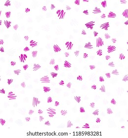 Light Pink vector seamless cover with stright stripes. Glitter abstract illustration with colored sticks. Pattern for ads, posters, banners.