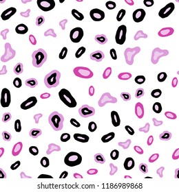 Light Pink vector seamless cover with spots. Beautiful colored illustration with blurred circles in nature style. Pattern for design of fabric, wallpapers.