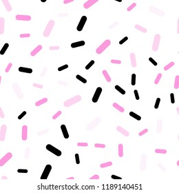 Light Pink vector seamless cover with stright stripes. Shining colored illustration with sharp stripes. Smart design for your business advert.