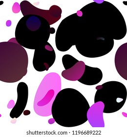 Light Pink vector seamless cover with circles. Abstract illustration with colored bubbles in nature style. Design for textile, fabric, wallpapers.