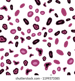 Light Pink vector seamless cover with spots. Abstract illustration with colored bubbles in nature style. Trendy design for wallpaper, fabric makers.