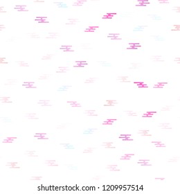 Light Pink vector seamless cover with long lines. Modern geometrical abstract illustration with staves. The pattern can be used as ads, poster, banner for commercial.