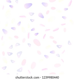 Light Pink vector seamless cover in polygonal style with circles. Illustration with set of colorful circles, triangles. Smart design for your business advert.