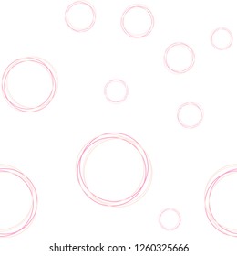 Light Pink vector seamless cover with spots. Glitter abstract illustration with blurred drops of rain. Template for business cards, websites.