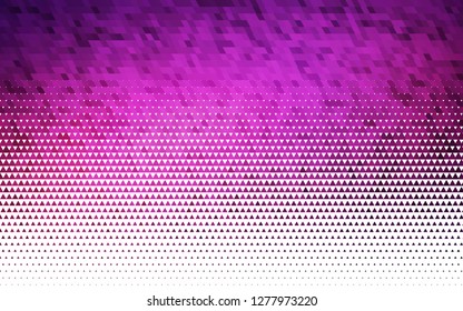 Light Pink vector seamless cover in polygonal style. Glitter abstract illustration with triangular shapes. Pattern for trendy fabric, wallpapers.