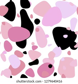 Light Pink vector seamless cover with spots. Illustration with set of shining colorful abstract circles. Design for wallpaper, fabric makers.