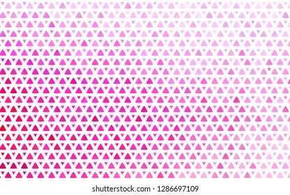Light Pink vector seamless cover in polygonal style. Abstract gradient illustration with triangles. Template for business cards, websites.