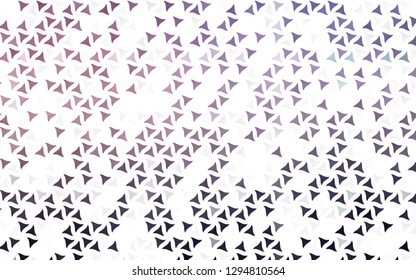 Light Pink vector seamless cover in polygonal style. Abstract gradient illustration with triangles. Design for textile, fabric, wallpapers.