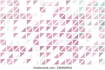 Light Pink vector seamless cover in polygonal style. Abstract gradient illustration with triangles. Pattern for trendy fabric, wallpapers.