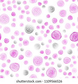 Light Pink vector seamless doodle blurred background. Flowers on blurred abstract background with gradient. Completely new template for your brand book.