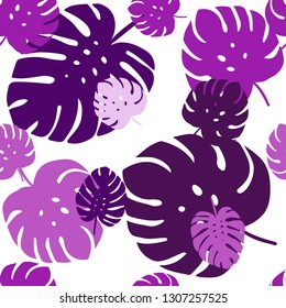 Light Pink vector seamless elegant background with leaves. Colorful illustration in doodle style with leaves. Design for textile, fabric, wallpapers.