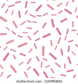 Light Pink vector seamless, isometric texture with colored lines. Colorful shining illustration with lines on abstract template. Design for wallpaper, fabric makers.