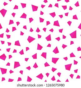 Light Pink vector seamless, isometric backdrop with lines, triangles. Decorative design in abstract style with triangles. Pattern for trendy fabric, wallpapers.