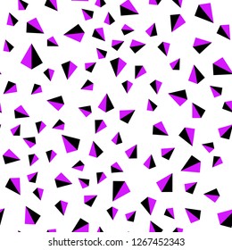 Light Pink vector seamless, isometric background with triangles. Modern abstract illustration with colorful triangles. Pattern for trendy fabric, wallpapers.