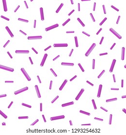 Light Pink vector seamless, isometric pattern with sharp lines. Shining colored illustration with sharp stripes. Template for business cards, websites.