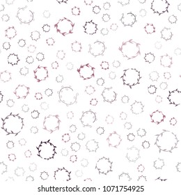 Light Pink vector seamless  layout with circle shapes. Modern abstract illustration with colorful water drops. Pattern can be used for ads, leaflets.