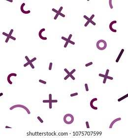 Light Pink vector seamless layout with simple elements. Seamless gradient abstract lines on white background. Pattern for trendy fabric, wallpapers.