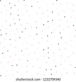 Light Pink vector seamless layout with circle shapes. Glitter abstract illustration with blurred drops of rain. Pattern for design of fabric, wallpapers.