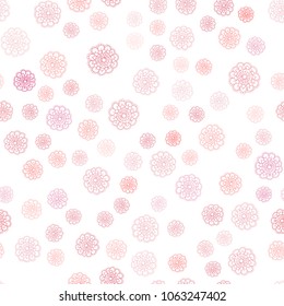 Light Pink vector seamless natural abstract background. Brand-new colored illustration in blurry style with flowers. Elegant pattern for a brand book.