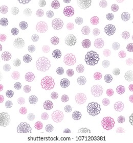 Light Pink vector seamless natural abstract background. Decorative illustration with doodles on abstract template. The textured pattern can be used for website.