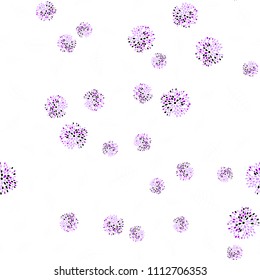 Light Pink vector seamless natural artwork with leaves and flowers. Leaves, flowers in natural style on white background. Template for backgrounds of cell phones.