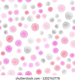 Light Pink vector seamless natural abstract pattern. Creative illustration in blurred style with flowers. Hand painted design for web, wrapping, wallpaper.